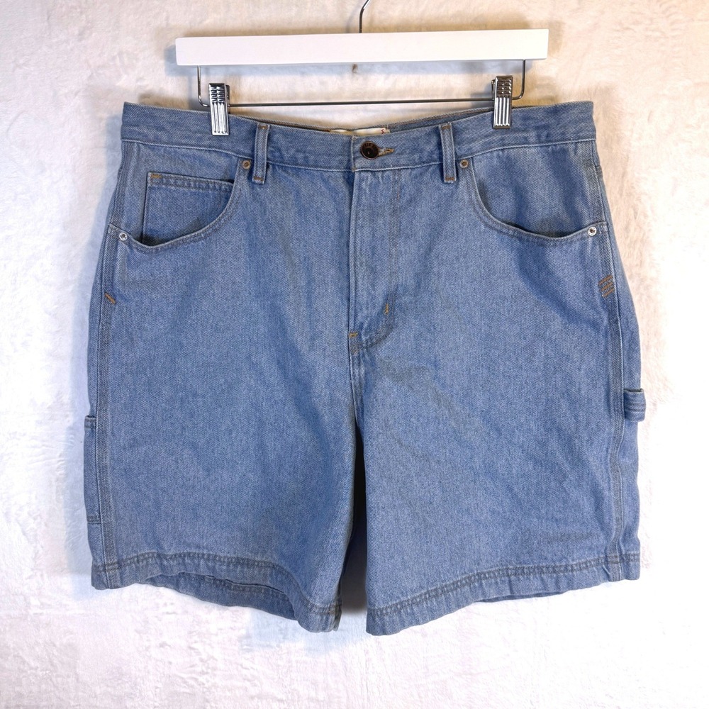 BDG Urban Outfitters Carpenter Shorts Denim Light Wash 36 Blue Mens